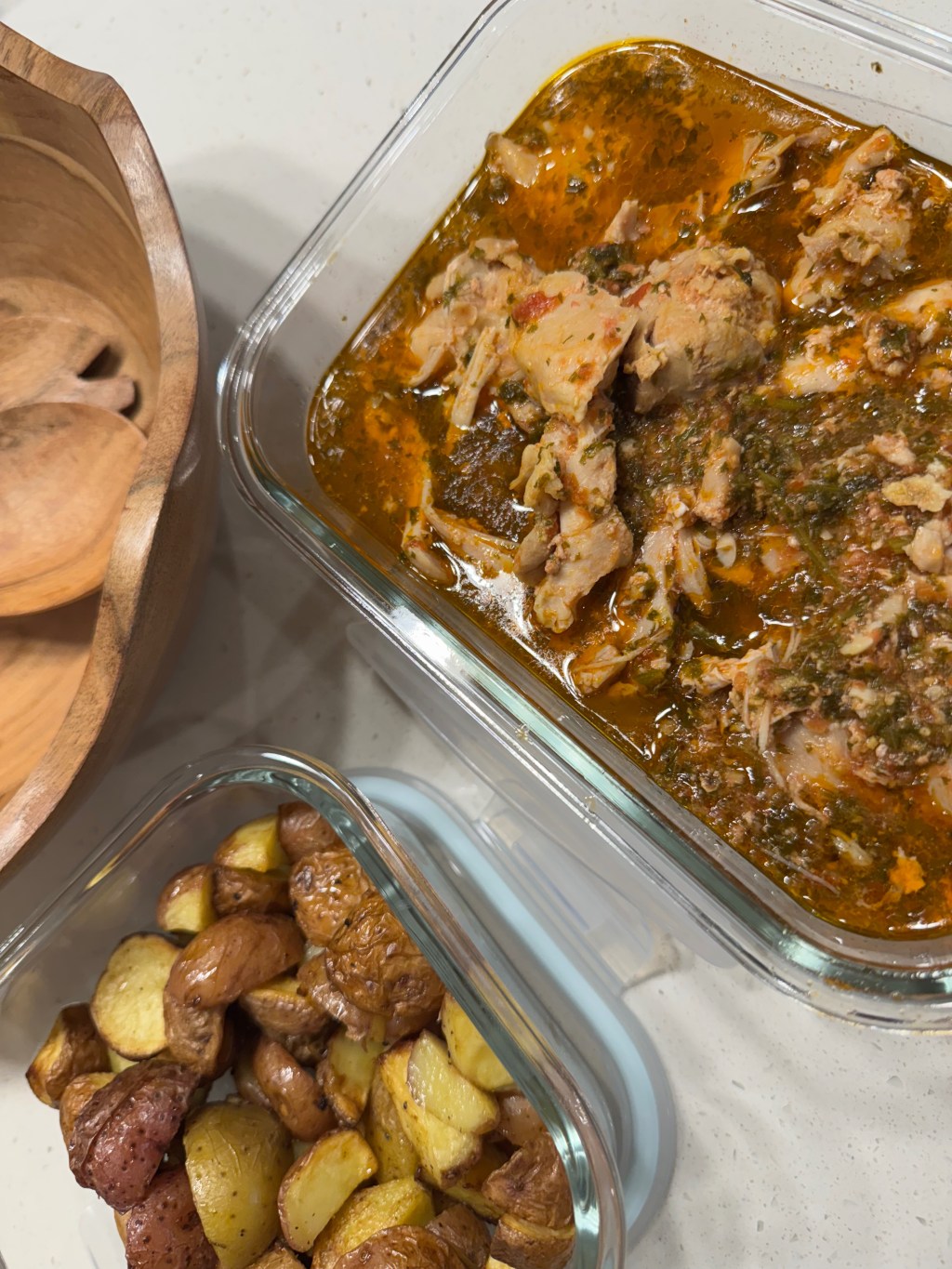 Easy Instant Pot Chicken Thighs with Roasted Baby Potatoes